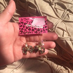 Betsey Johnson Bow Earrings